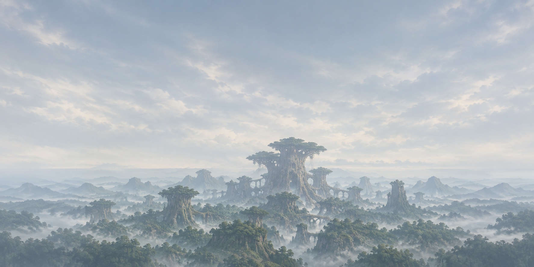 The Gale Spire world landscape