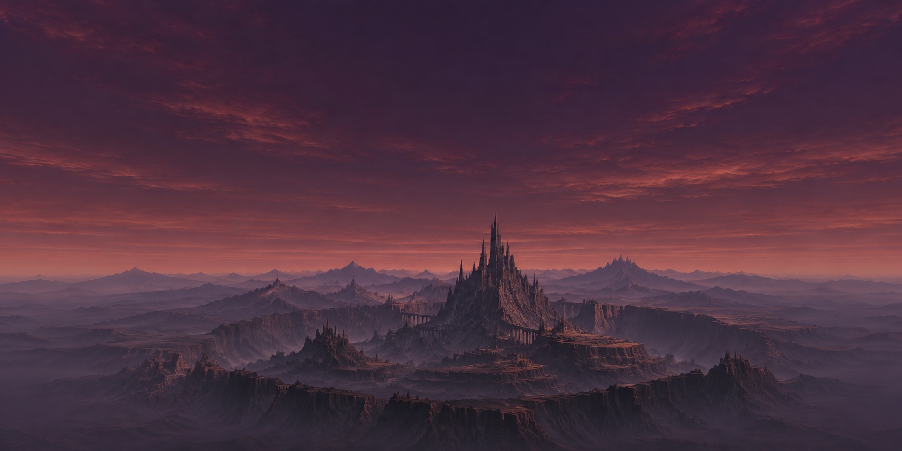 The Inferno Spire world landscape