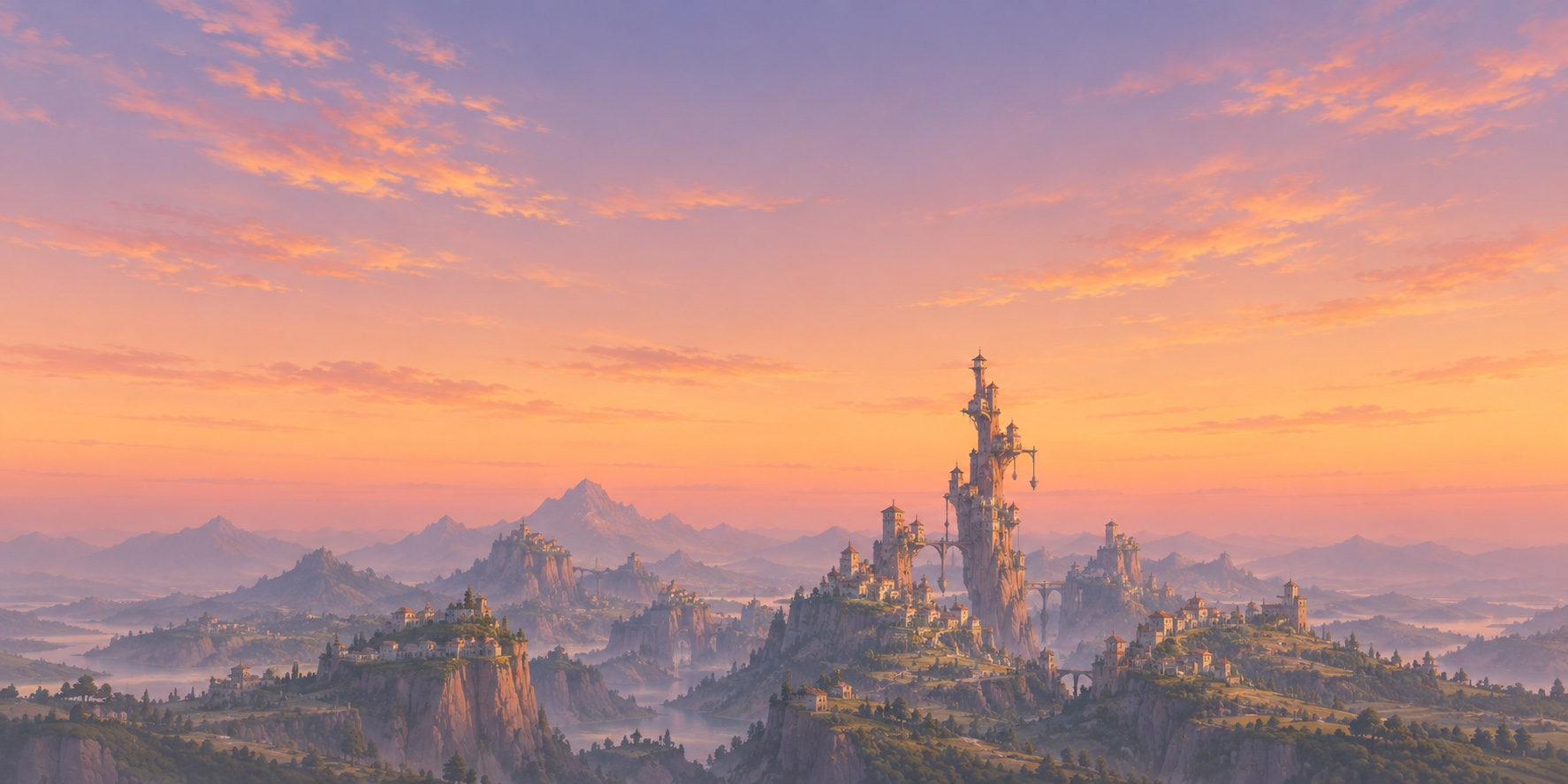 The Wobbling Spire world landscape
